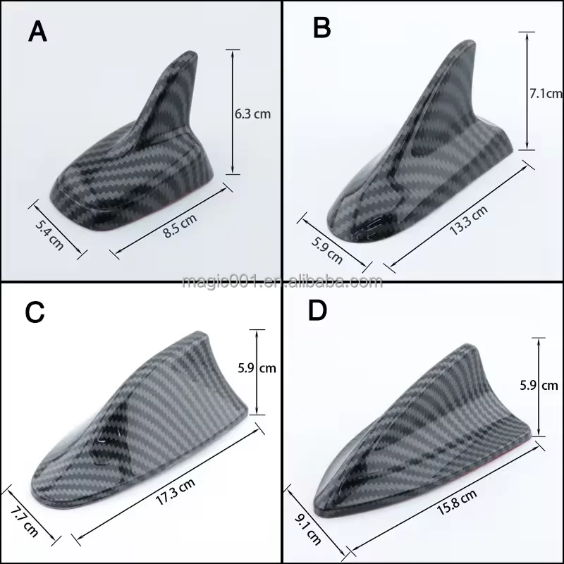 Dry Carbon Fiber Antenna Shark Fin Cover For B/MW G80 G82 M3 M4 2021 2022 Stick on Antenna cover