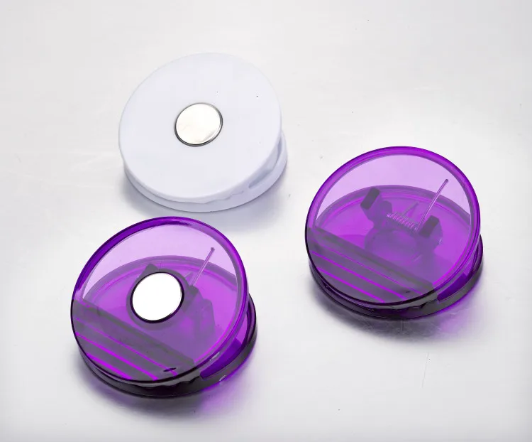 Promotion is suitable for office round plastic magnetic memo paperclip