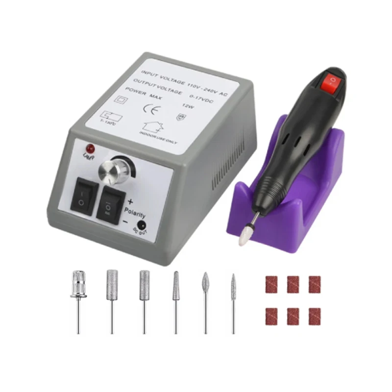 Electric Nail Drill Machine Portable Electrical Nail File Polishing Tool Manicure Supplies
