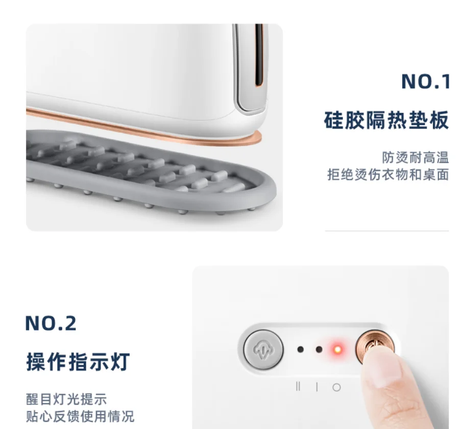 Steam iron garment steamer Travel  clothes Portable  Handy Garment Steamer foldable handle ceramic soleplate