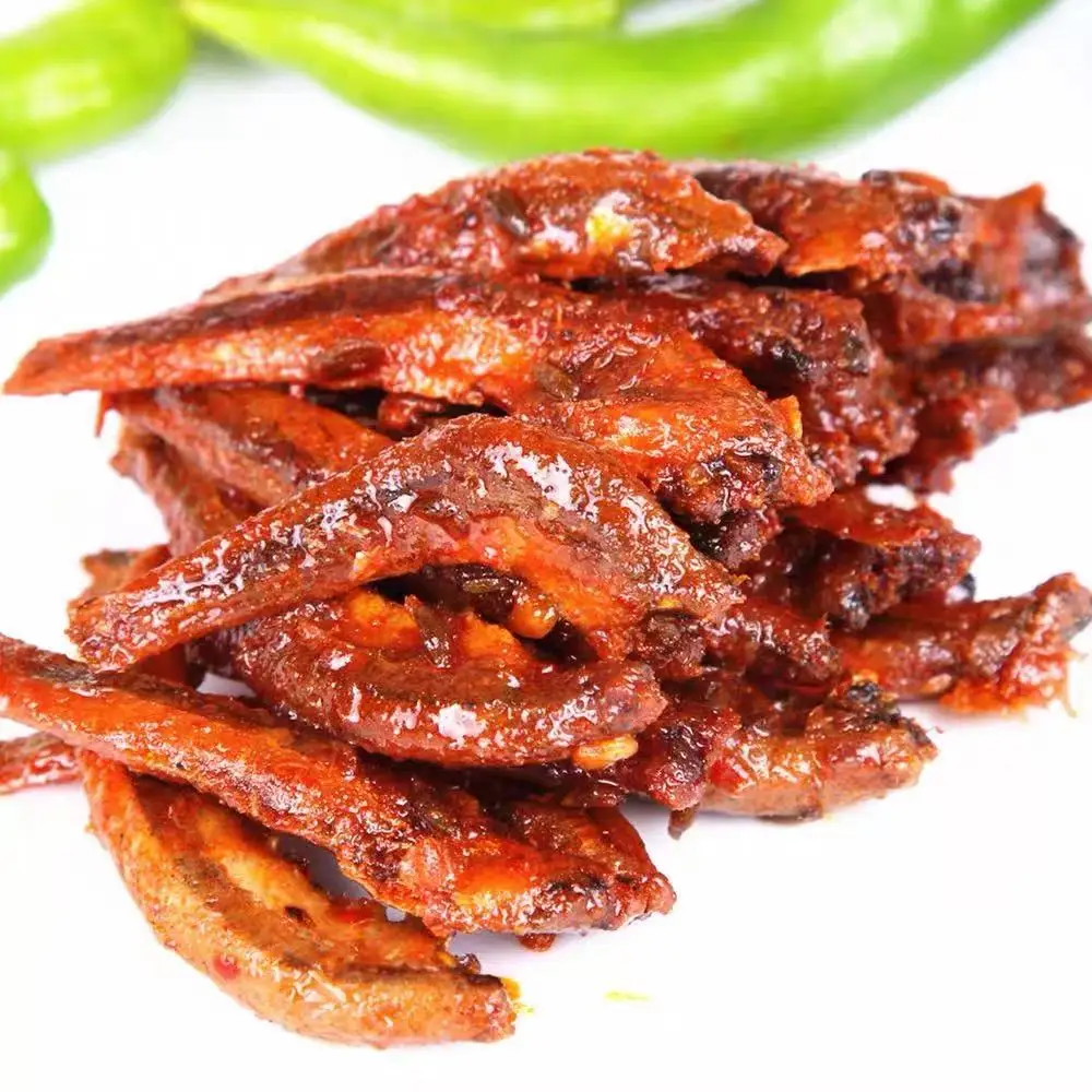Deep Seafood Fish Snacks traditional Chili spicy fish snacks Nutritious fish snacks