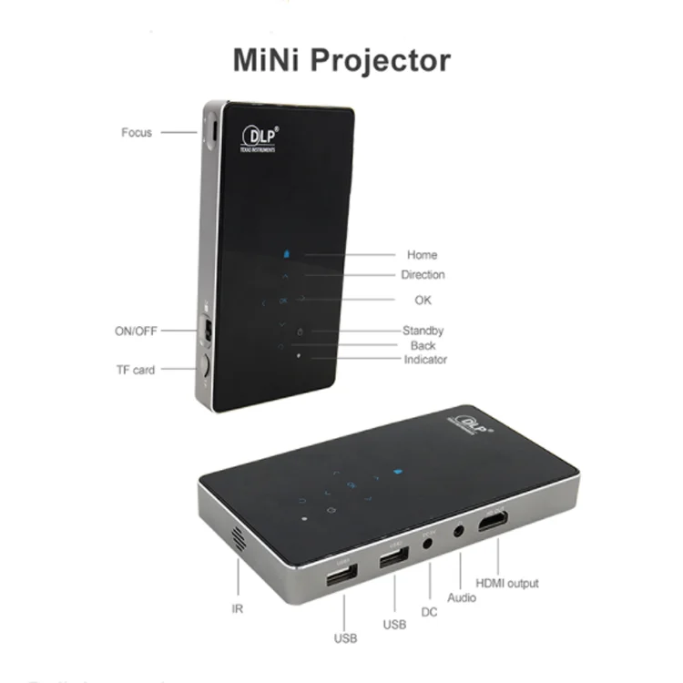 Mobile phone projector wireless wifi led home theater kids smart projector outdoor hd projectors 4k mini pico pocket