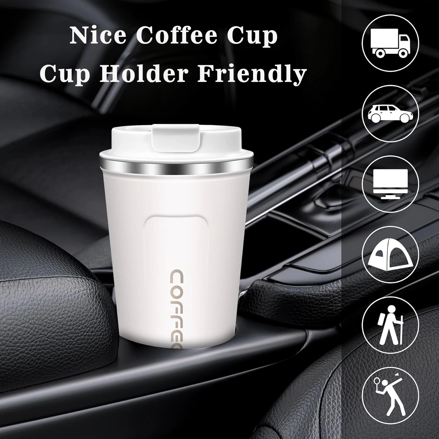 Hot Sale Popular Smart Temperature Display Stainless Steel Coffee Mug Cup Double Wall Travel Office Coffee Vacuum Cup With Lid