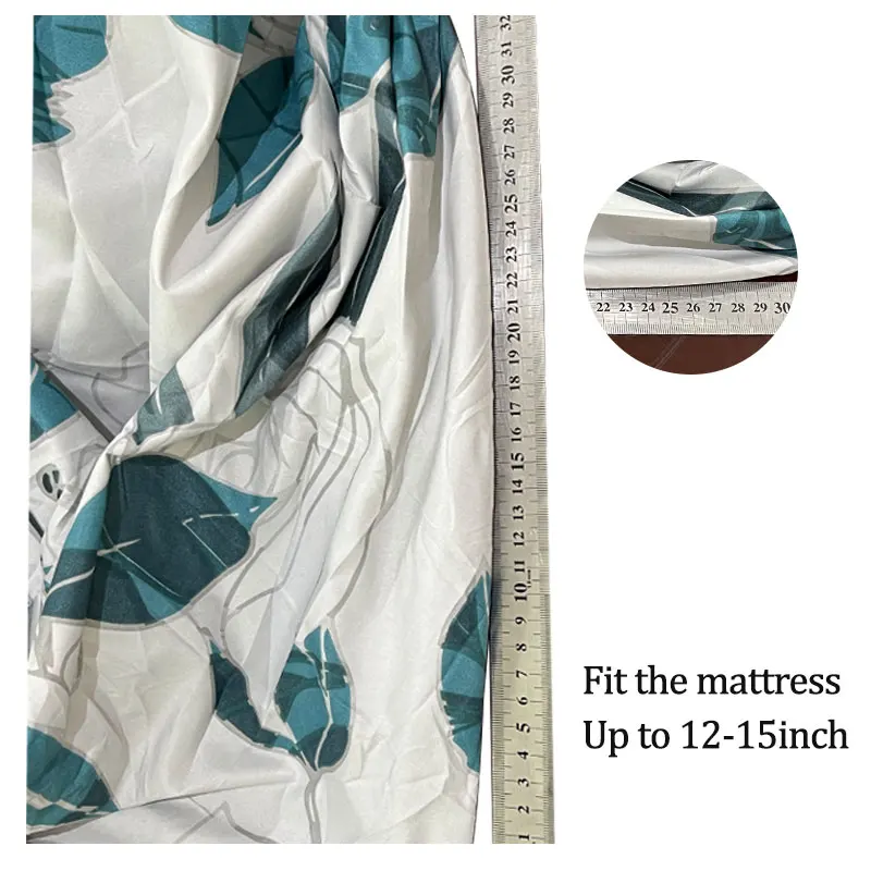 Custom Printed Ultra-Soft Microfiber Sheet Set Beautiful Patterns Drawn From Nature Comfortable All-Season Bedsheets Bed Sheet