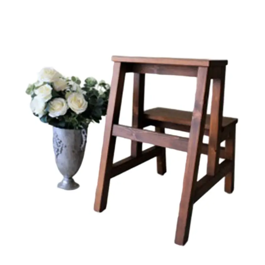 Factory Directly Sell Wooden Ladder Shelf Chair New Style Ladder Wood Chair