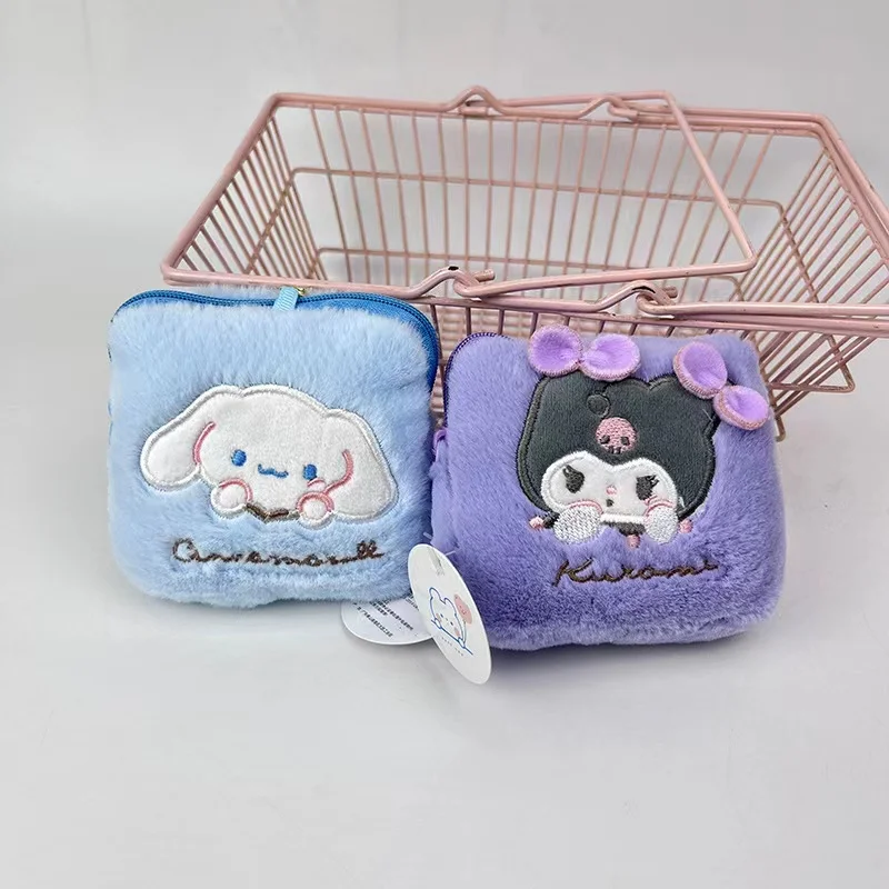 Wholesale Cute Sanrios Cartoon Key Case Coin Purse Soft Small Wallet Purse for Kids Girlfriend Plush Japan Design Perfect Gift
