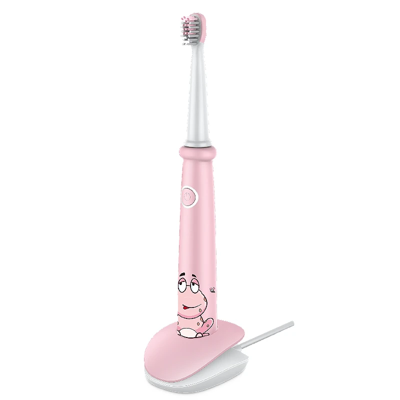 Frog Themed Micro Sonic Wave Vibration Custom Automatic Sonic Young Kids Smart Electric Toothbrush