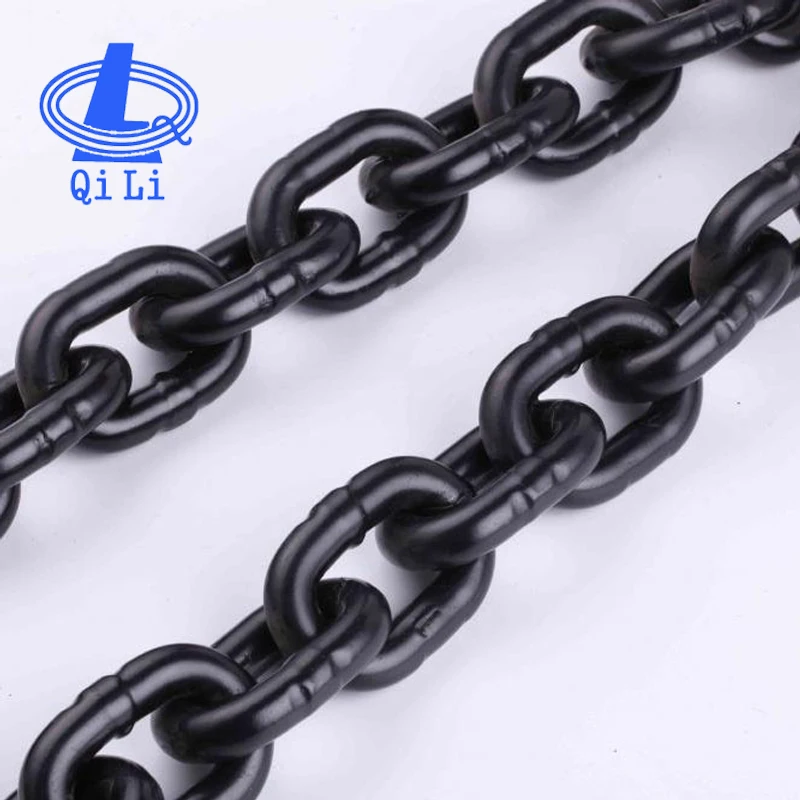High quality grade 80 EN818-2 black color lifting chain