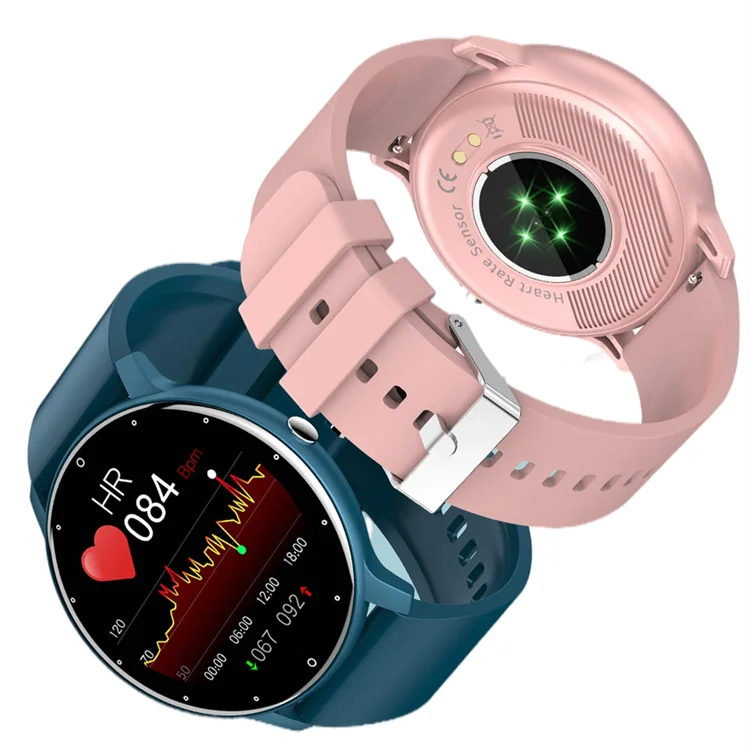 Легкий дизайн сенсорный экран Reloj Inteligente пульсометр фитнес спорт умные часы мониторинг здоровья ZL02