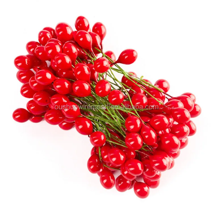 Florist supplies artificial berry stamen flower diy products for hat crafts
