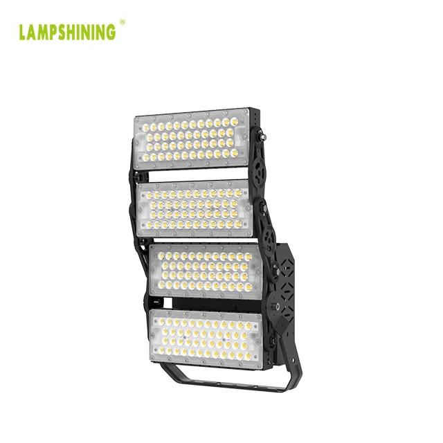 High uniformity 4 module Rotatable Black Aluminum 10kg 4000K 5000K Waterproof Light Tower 480W LED Flood Light for Outdoor Area