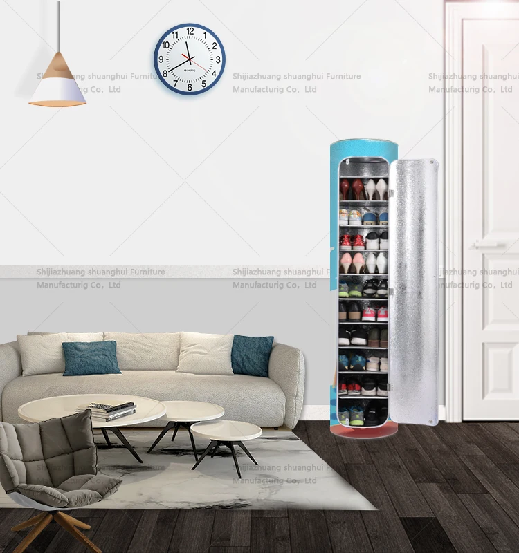 Export high quality PVC material slim shoe cabinet hospital shoe cabinet home shoe rack