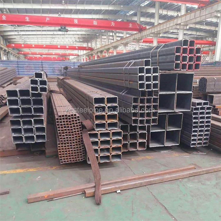 q235b a53 a106b ERW square tube/pipe price carbon steel tube for construction structure