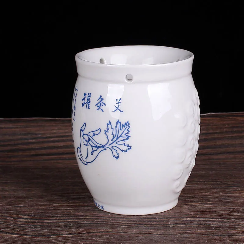 Traditional Chinese Medicine Ceramic Moxibustion Cups Massager
