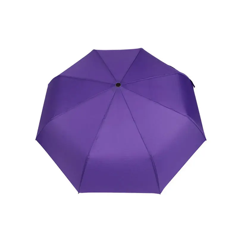 Wholesale Promotions Custom Fully Automatic 21 Inch Purple Fashion Rain Sunshade Folding Umbrella