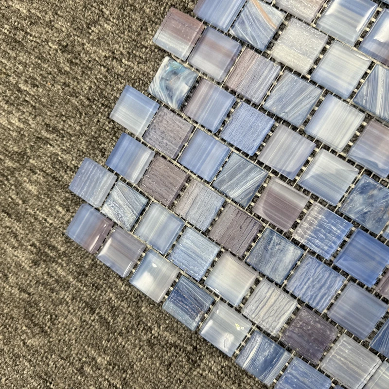 Hand-drown Modern Design Pool Mosaic for Hotel Application glass mosaic for swimming pool tile use for gym