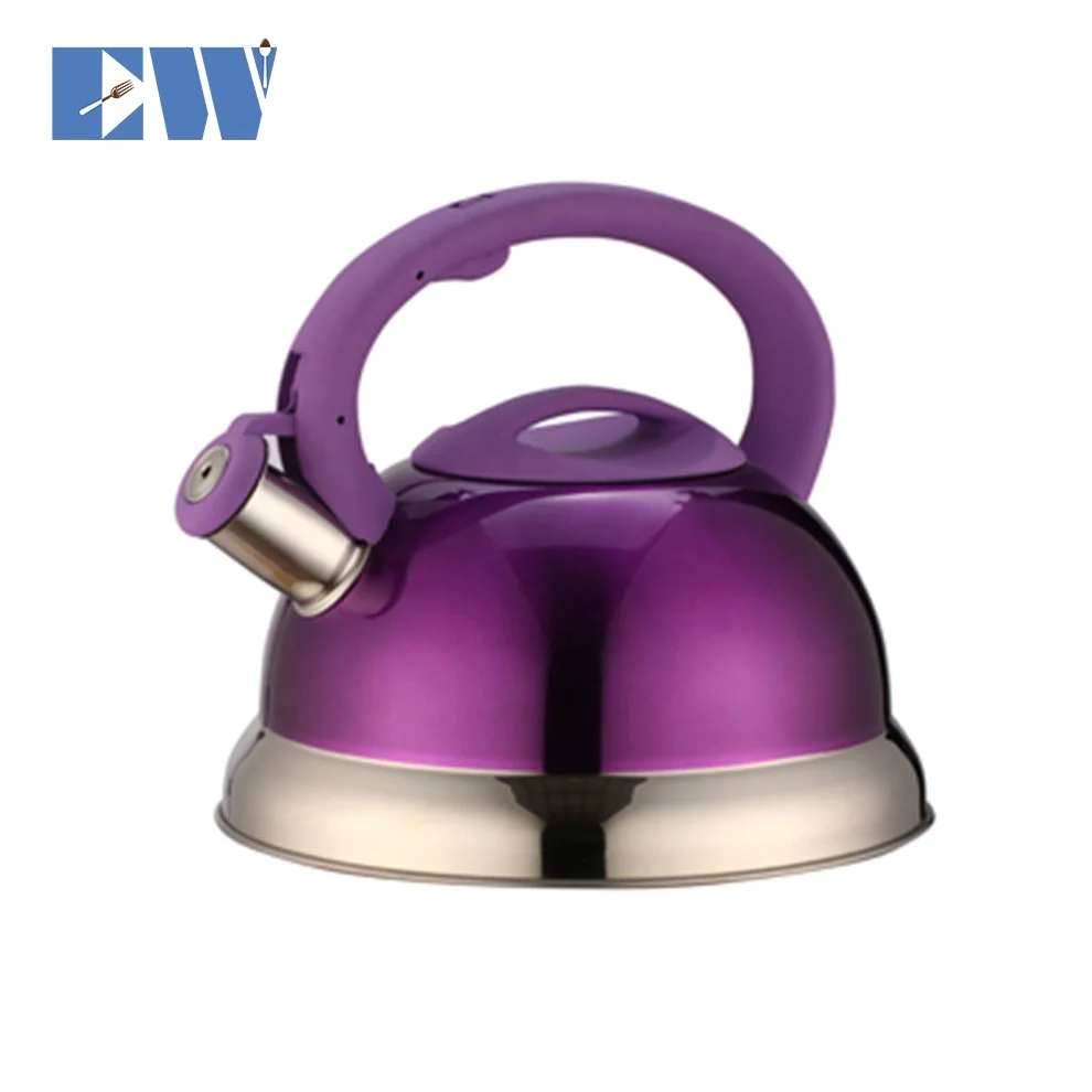 High Quality 3.2L Stainless Steel Whistling Kettle with Color Painted Tea Kettle Water Pot