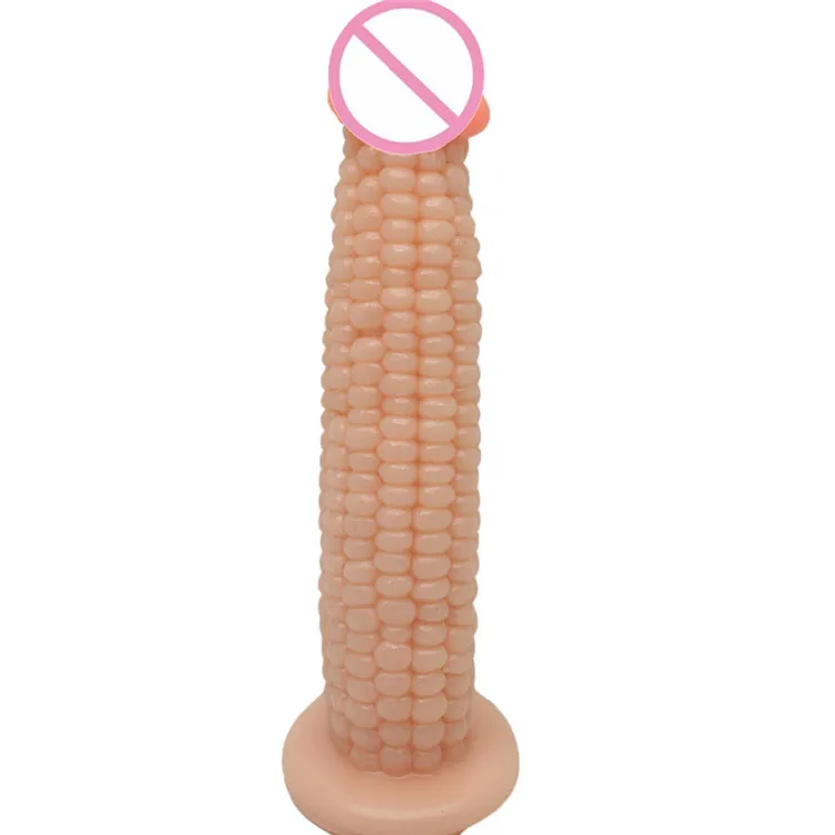 
new silicone corn dildo 7.28 inch artificial rubber penis huge black realistic dildo for girls 