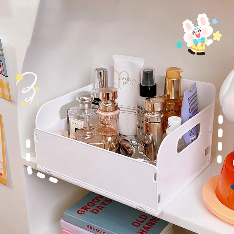 Складная коробка для хранения косметики, новый стиль 2022, ящик для хранения косметики, настольный органайзер для хранения мелочей для дома