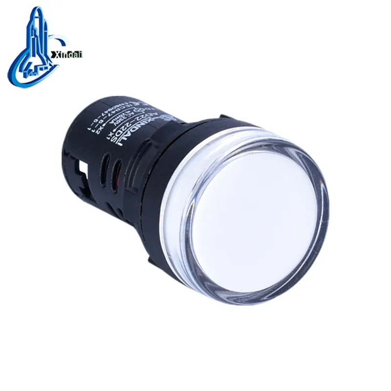 Indicator Signal Lamp Light Waterproof ad16-16ds 16mm AC/DC 12V 24V 110V 220V 380V Red Green Yellow Blue White LED Bulbs 20mA