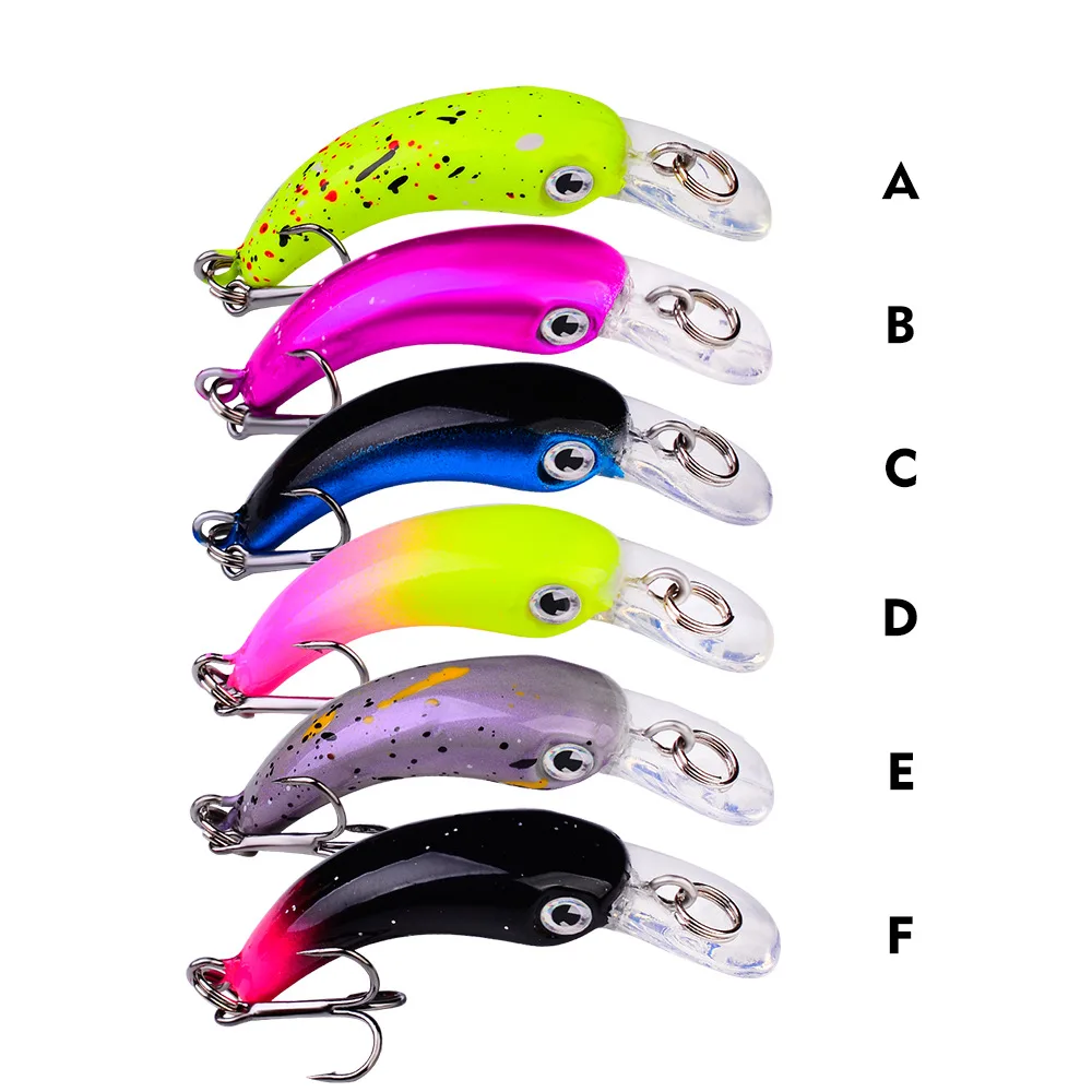 4cm 1.5g Hard Plastic Mini Crankbait with crank bait Small Fish Fishing Bait Jerkbait suspending Minnow Lure