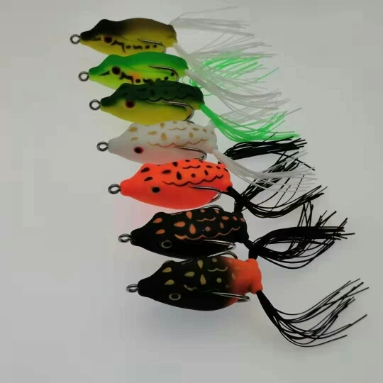 frog lures hybrid frog lure ray frog MUSTAD doubLe hook lures