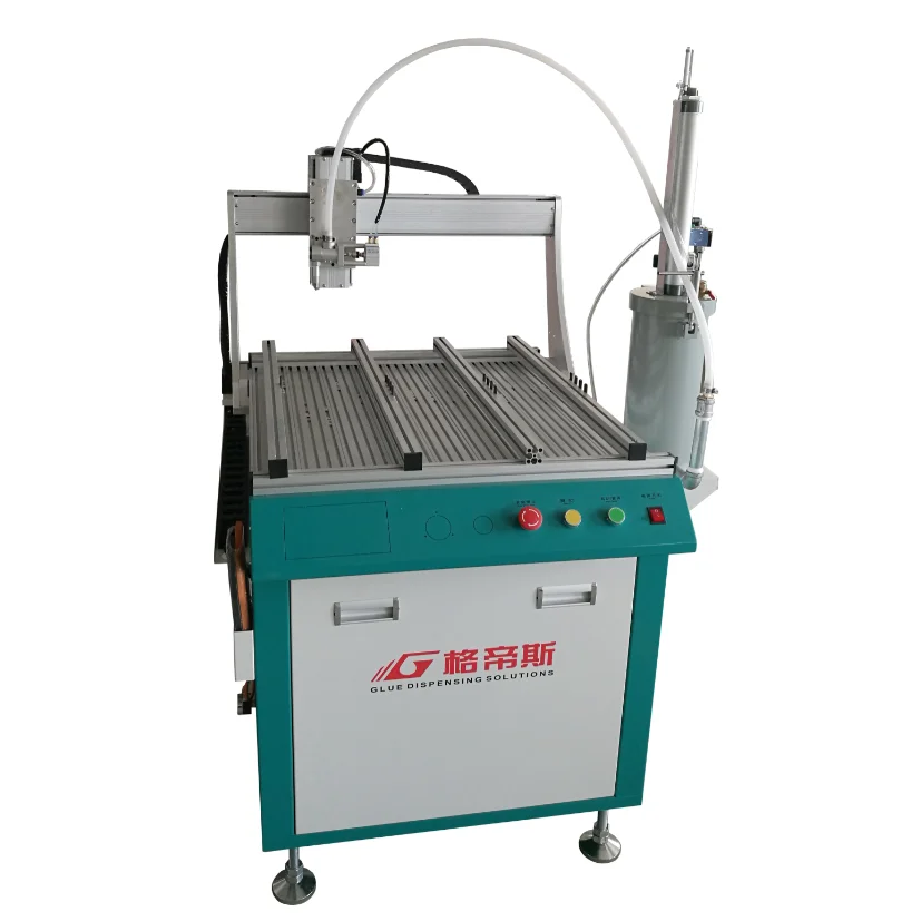 Automatic robot glue dispenser high speed silicone / round panel light ceiling light gluing machine