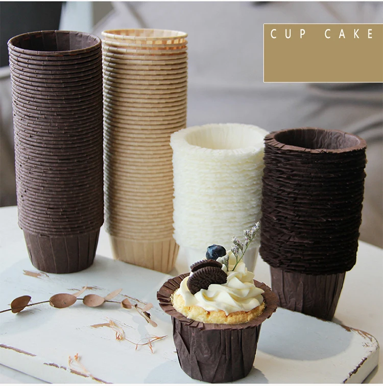 Wholesale multicolor food grade disposable cupcake liners paper roller gold muffin cup cupcake liners