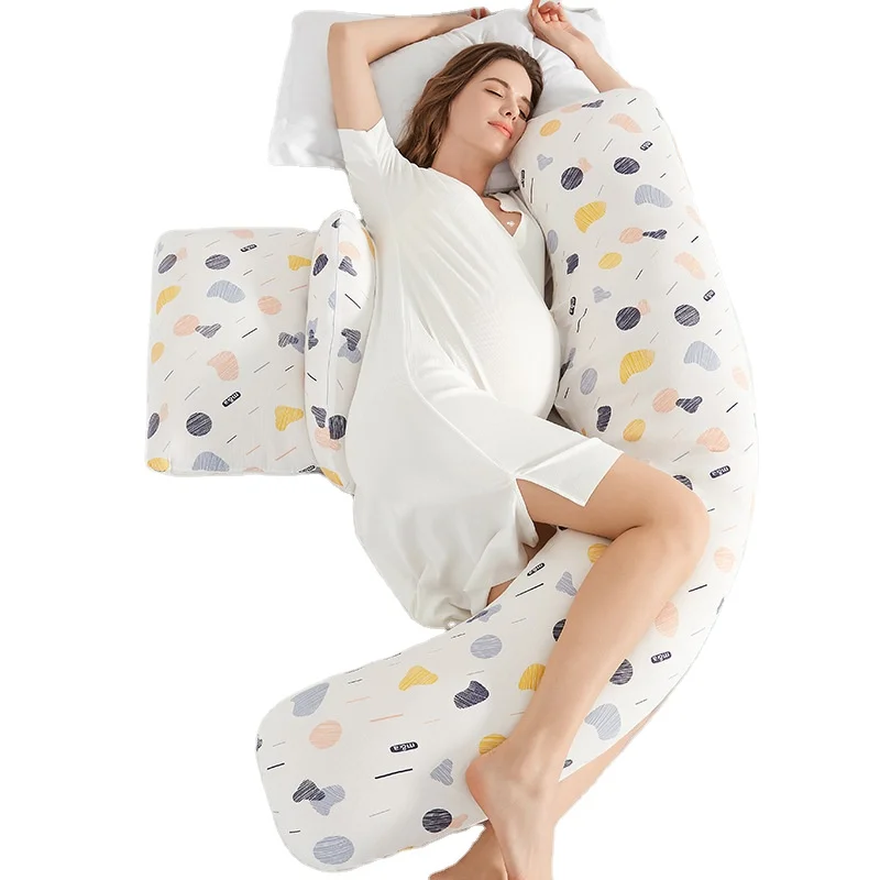Full Body Pregnancy Pillow U-shaped Maternity Pillow for Pregnant Sleeping with Removable Cotton Cover Nursing Pillow