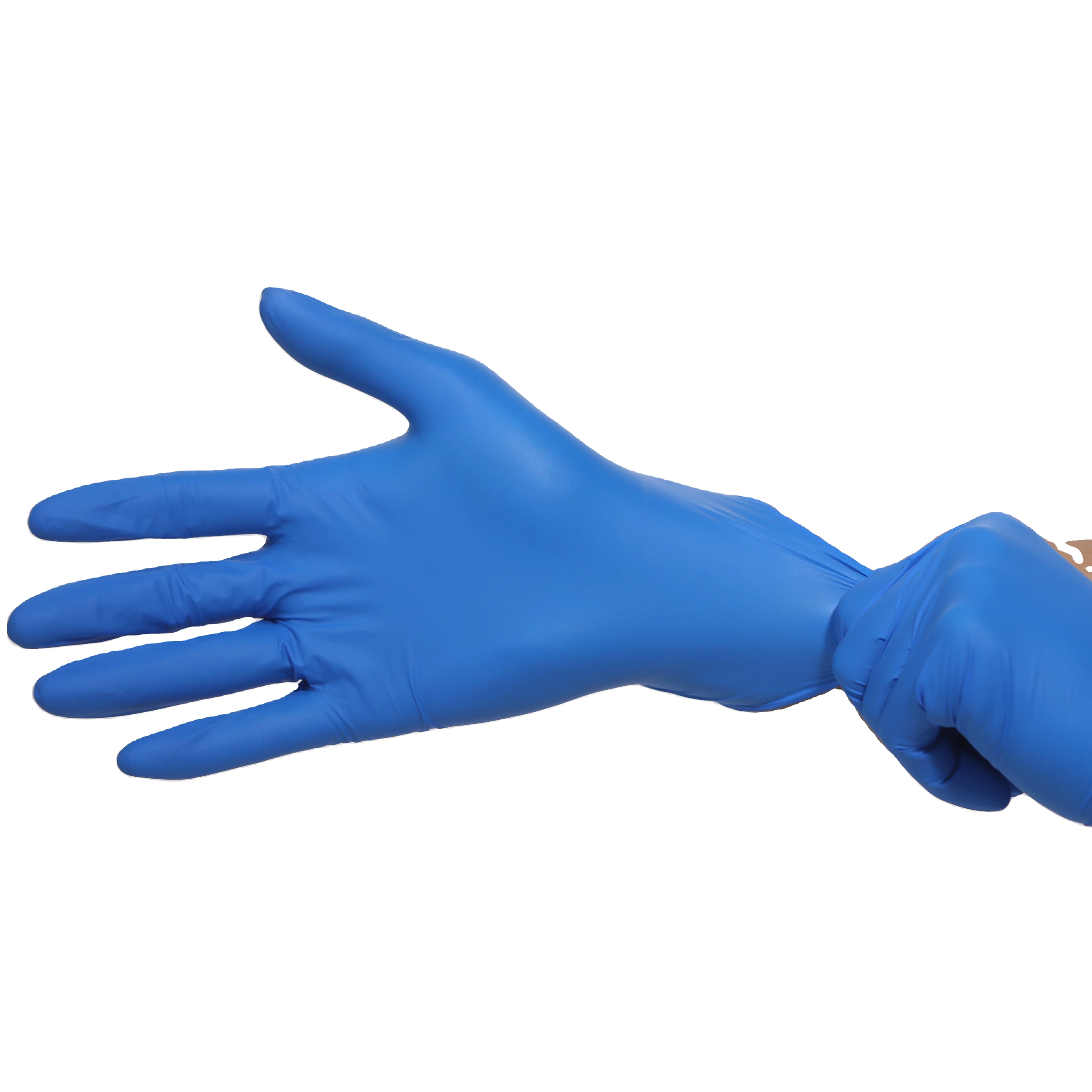 Одноразовые промышленные нестерильные перчатки небесно-голубого цвета для осмотра, высокие стандарты мягкости, оптом