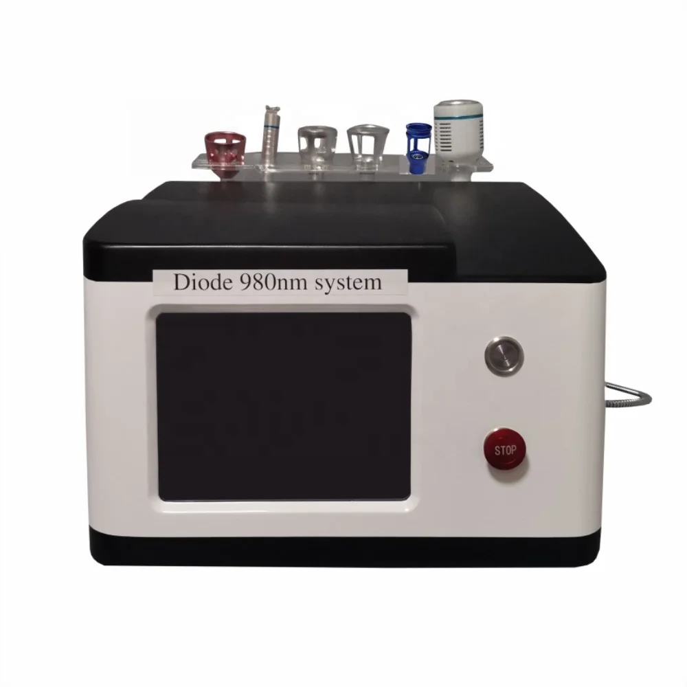 Dual wavelength 980 nm and 1470 nm diode laser for clinic and medical office veins removal vascular varicose treatment