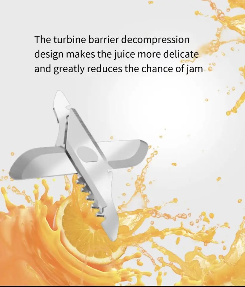 Mini Blender Smoothie Maker 450ml Mixer Smoothie Maker with 6 Blades Fresh Juice Mixer Bottle