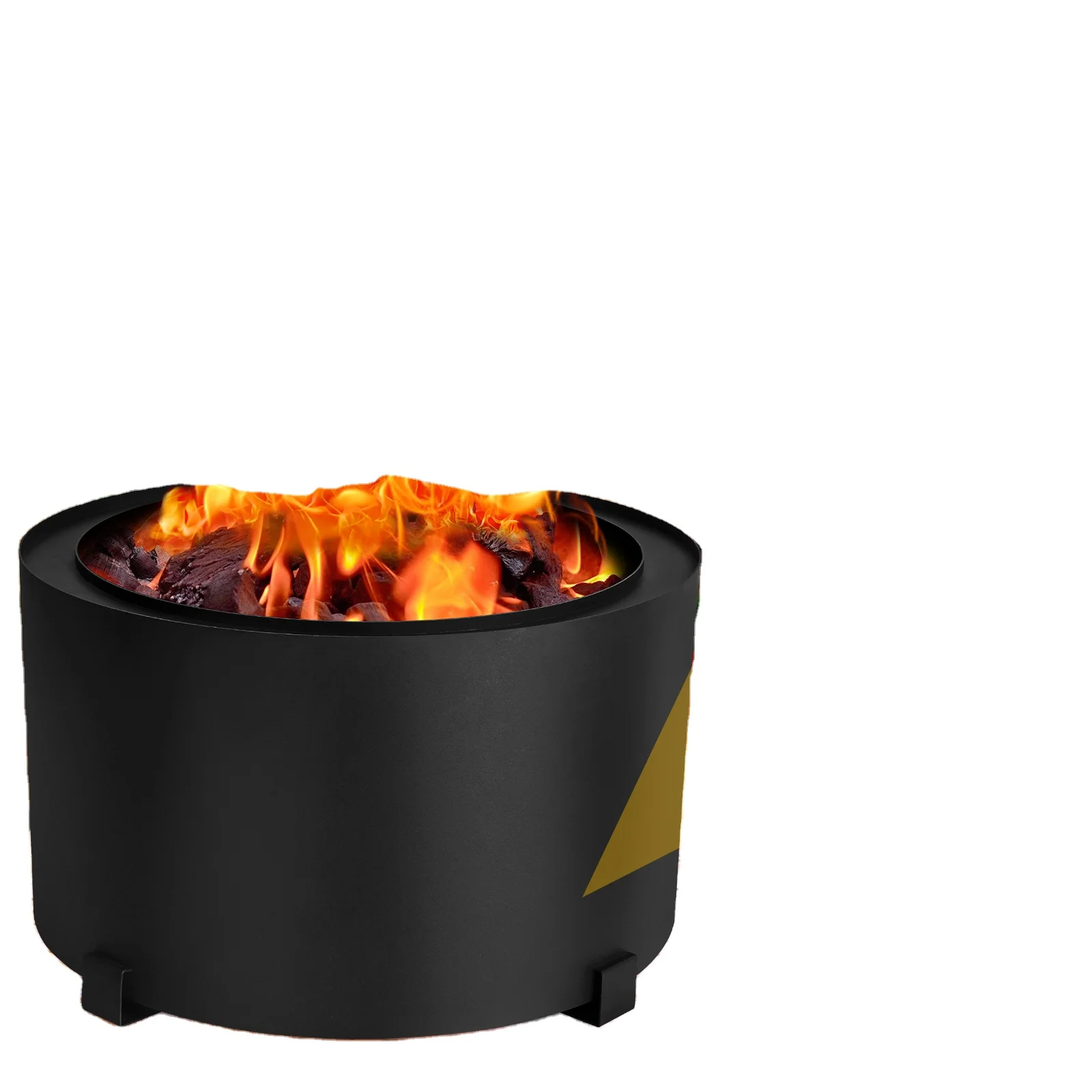 Outdoor Backyard Heavy Duty Metal Large Bonfire Wood Burning Portable Hollow Out Brazier Fire Pit For Garden Outside