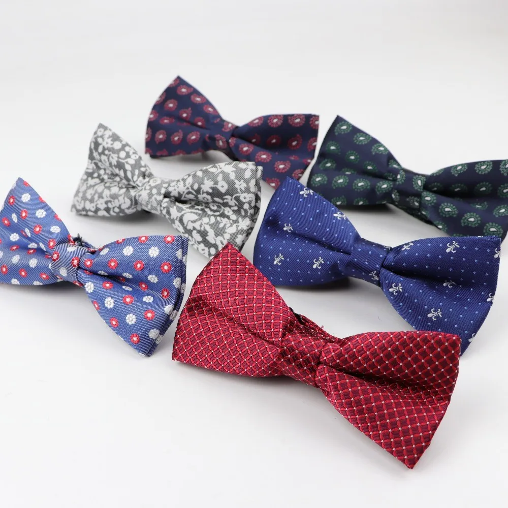Мужской галстук-бабочка из полиэстера, галстук-бабочка Пейсли, мужской галстук-бабочка для отдыха и вечеринок, галстук-бабочка, аксессуары