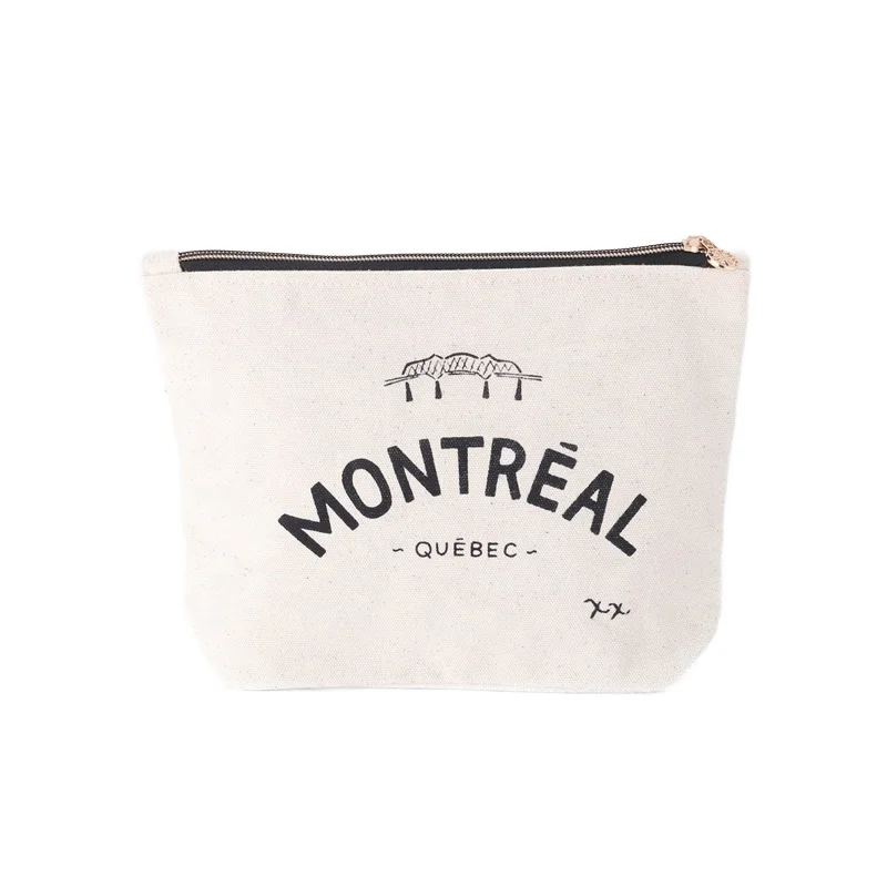 Canvas Pouch Bag with Letter Pattern for Gym Use or as a Stylish Gift