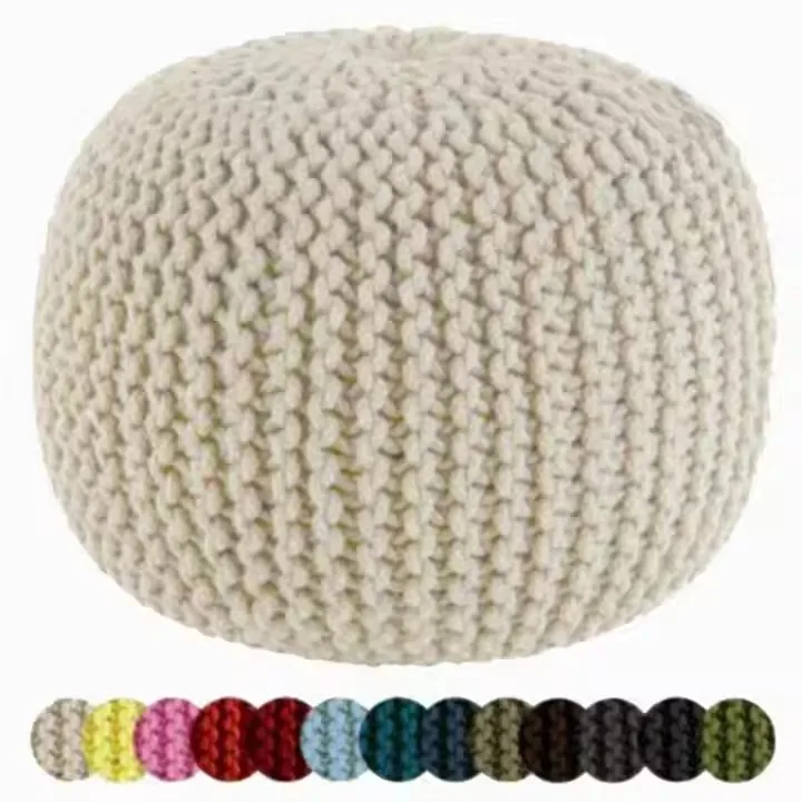 Оптовая продажа домашний декор Круглый пуф стул для ног напольный подставка акцентное сиденье