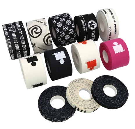 Custom print Strong Rigid Strapping Tape Easy Tear Athletic Sports Tape for Sports Injuries and Support