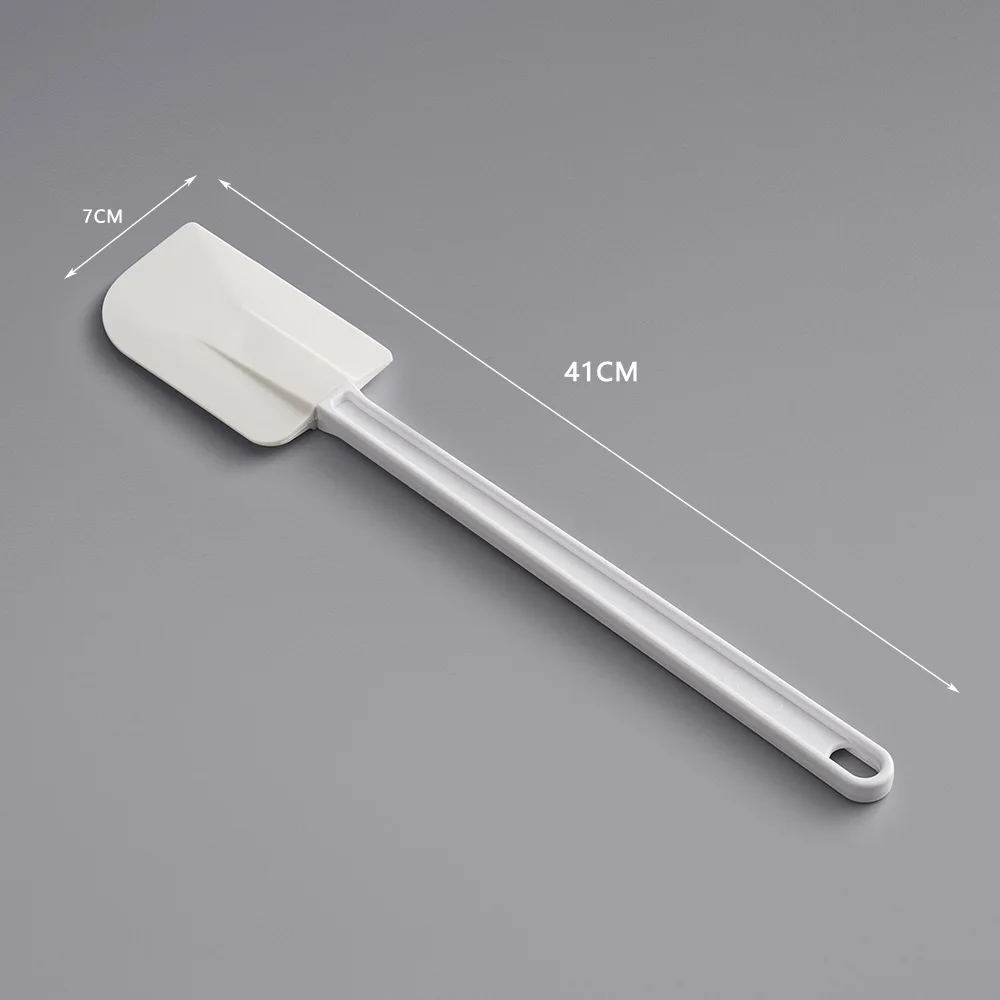 10 Inch White Spatula Eco-Friendly TPR ABS and Silicone Rubber Dishwasher Safe for Home Kitchen Use