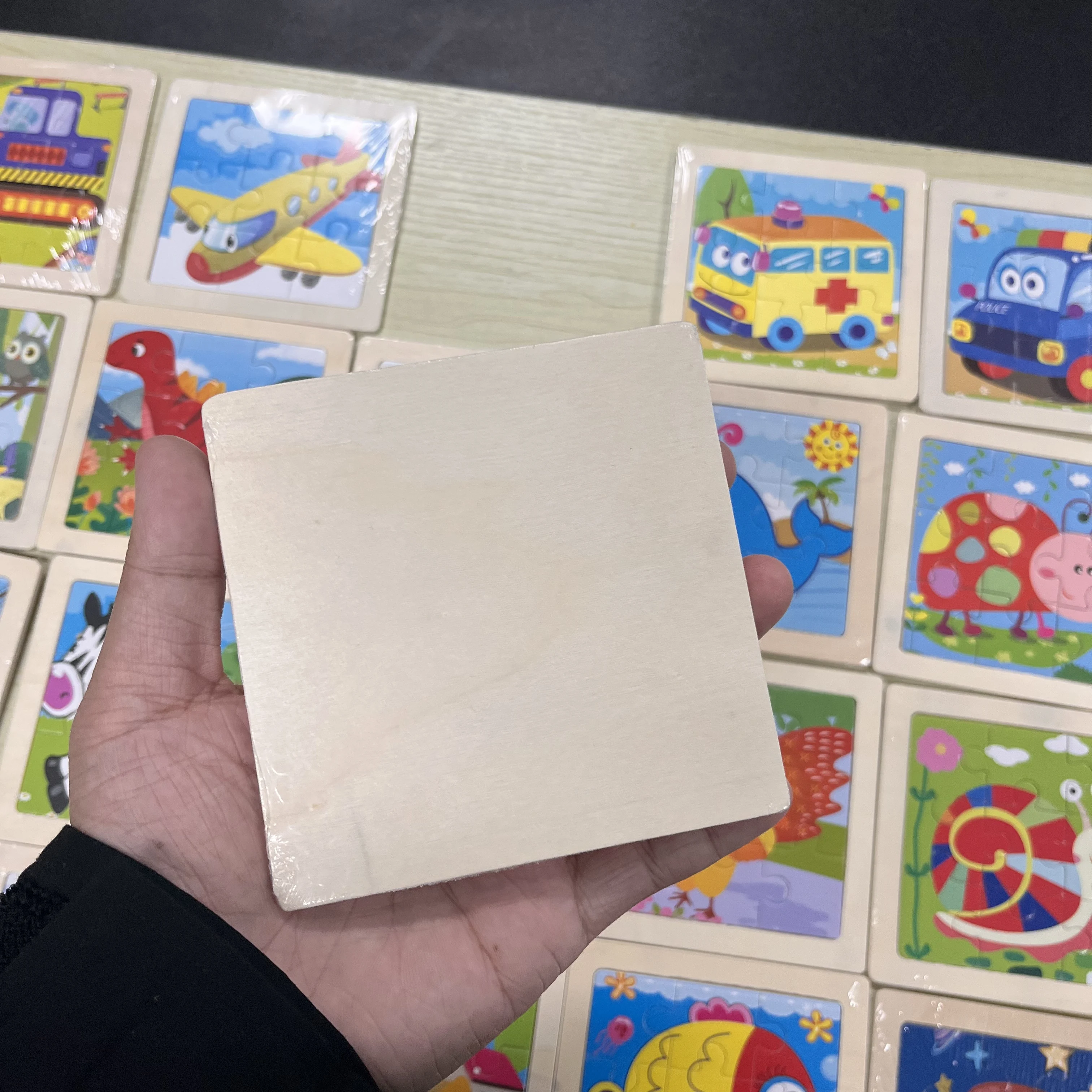 Детский деревянный пазл 9 шт.