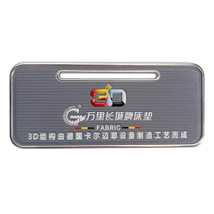 Hot selling fashionable cheap metal design brand  sports clothing logo label