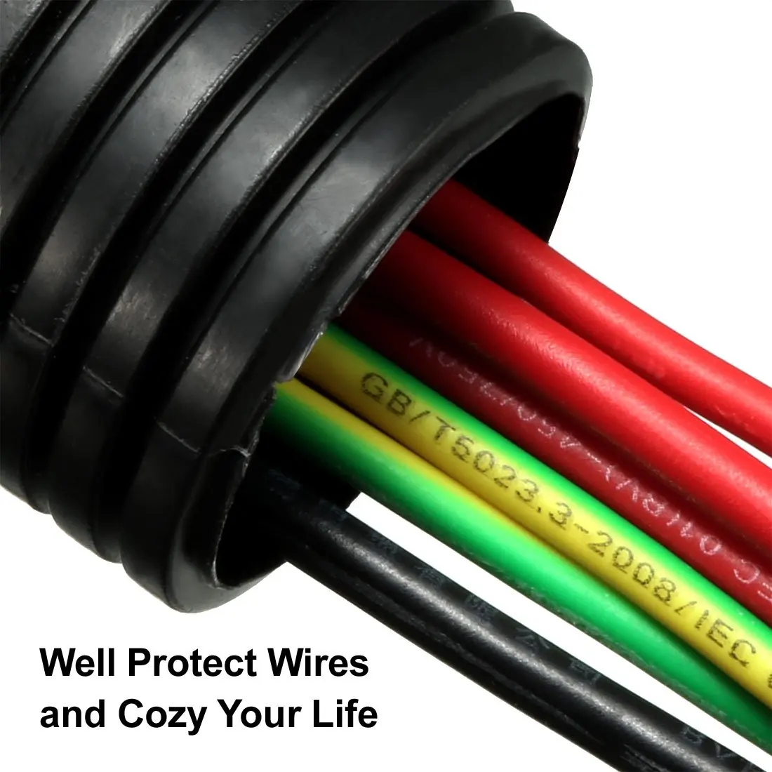 Factory Wholesale customizable PE ID5.2*OD7.6mm conduit pipe flexible hose corrugation pipe