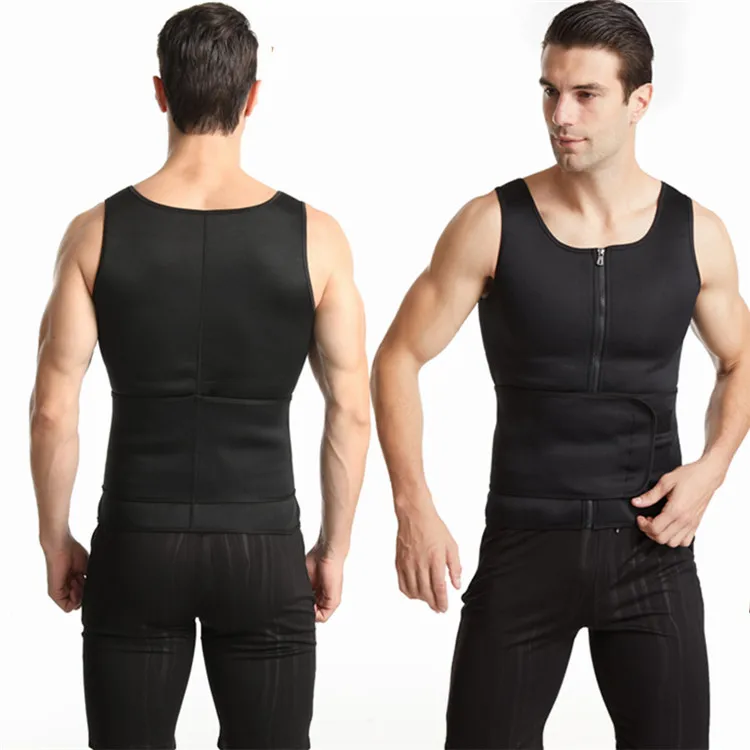 High Quality Men Waist Trainer Mens Sweat Trimmer Belt Size 4Xl Shaper For To Melt Belly Fat Body Vest Male Custom Tummy