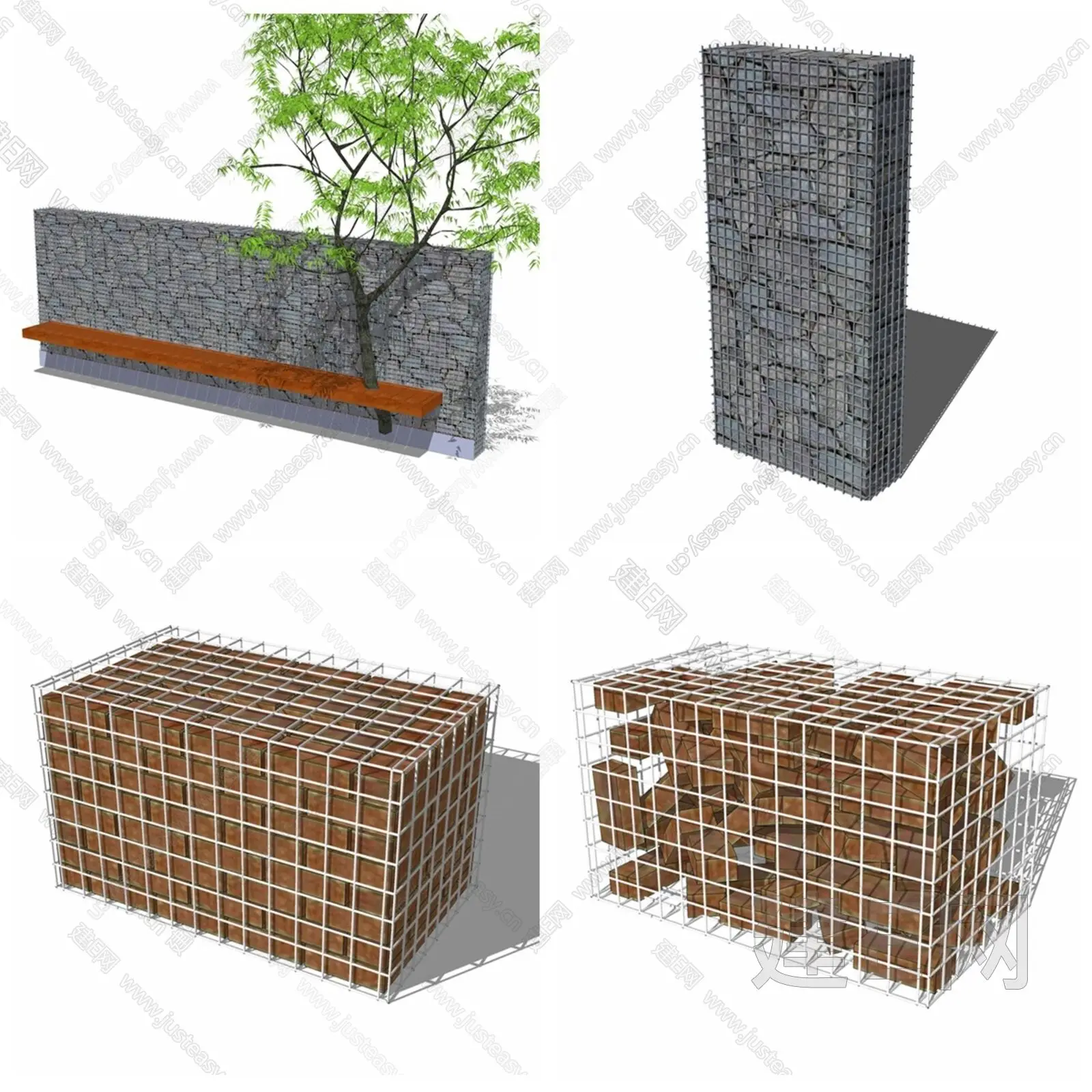 High Quality Easy Installation Welded Galvanized Gabion Box Retaining Wall Design Fence
