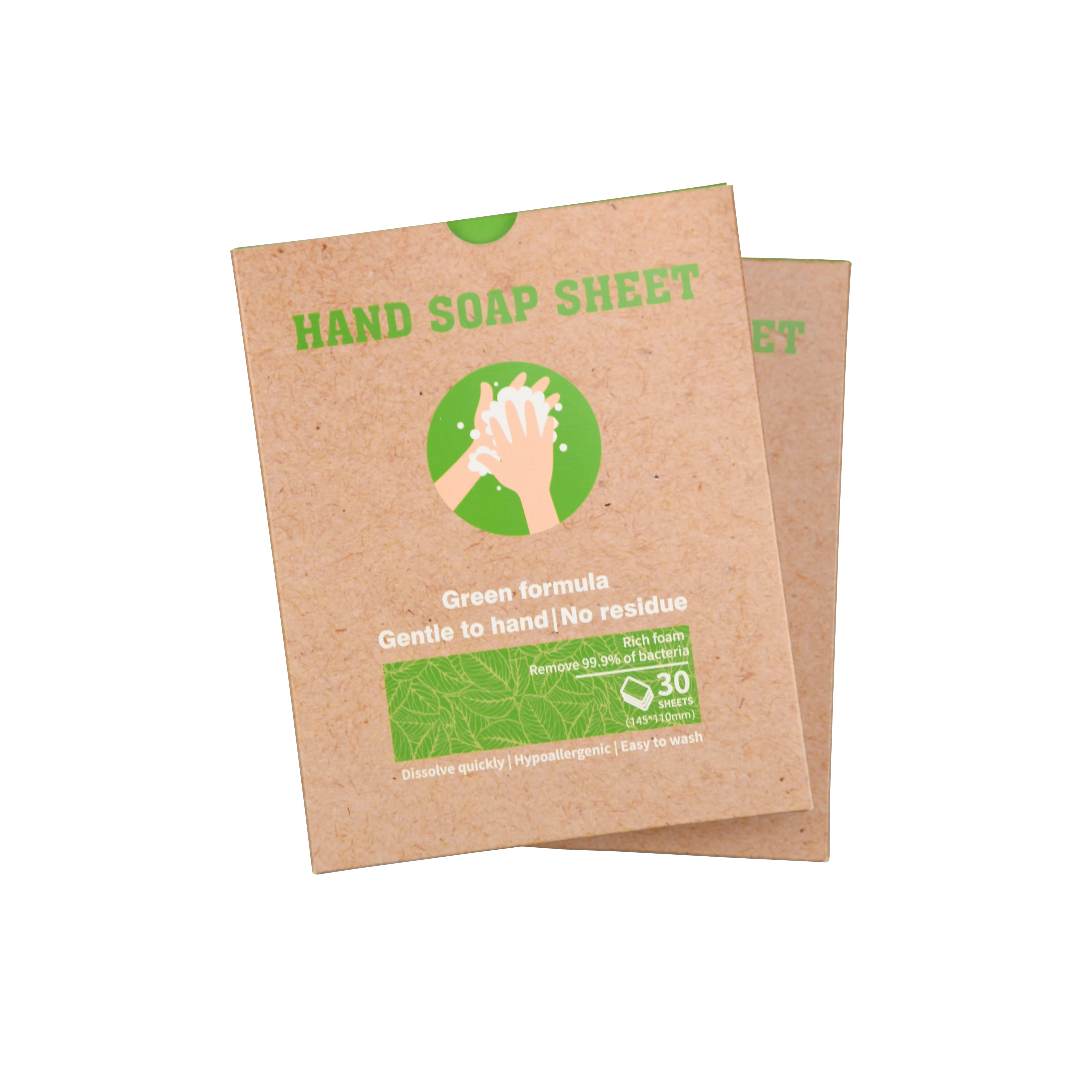 One Sheet All Clean Customized Hand Soap Sheet  Disposable Travel Washing Paper
