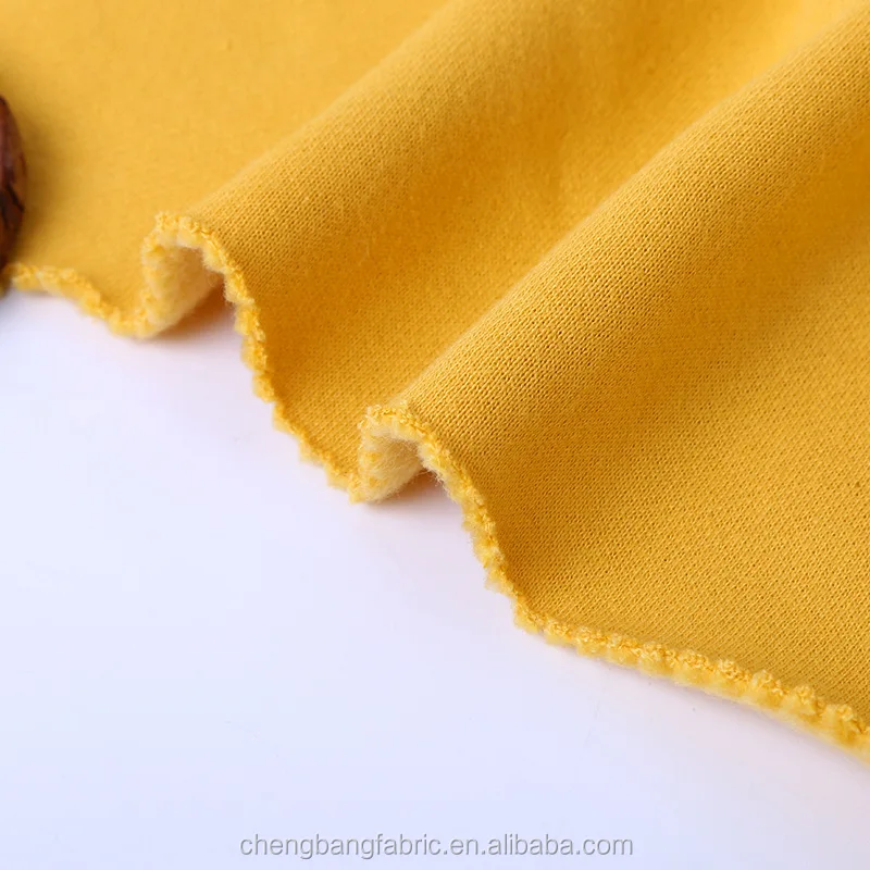 320gsm 50% cotton 50% polyester brushed french terry fleece fabric for sweatshirt hoodie