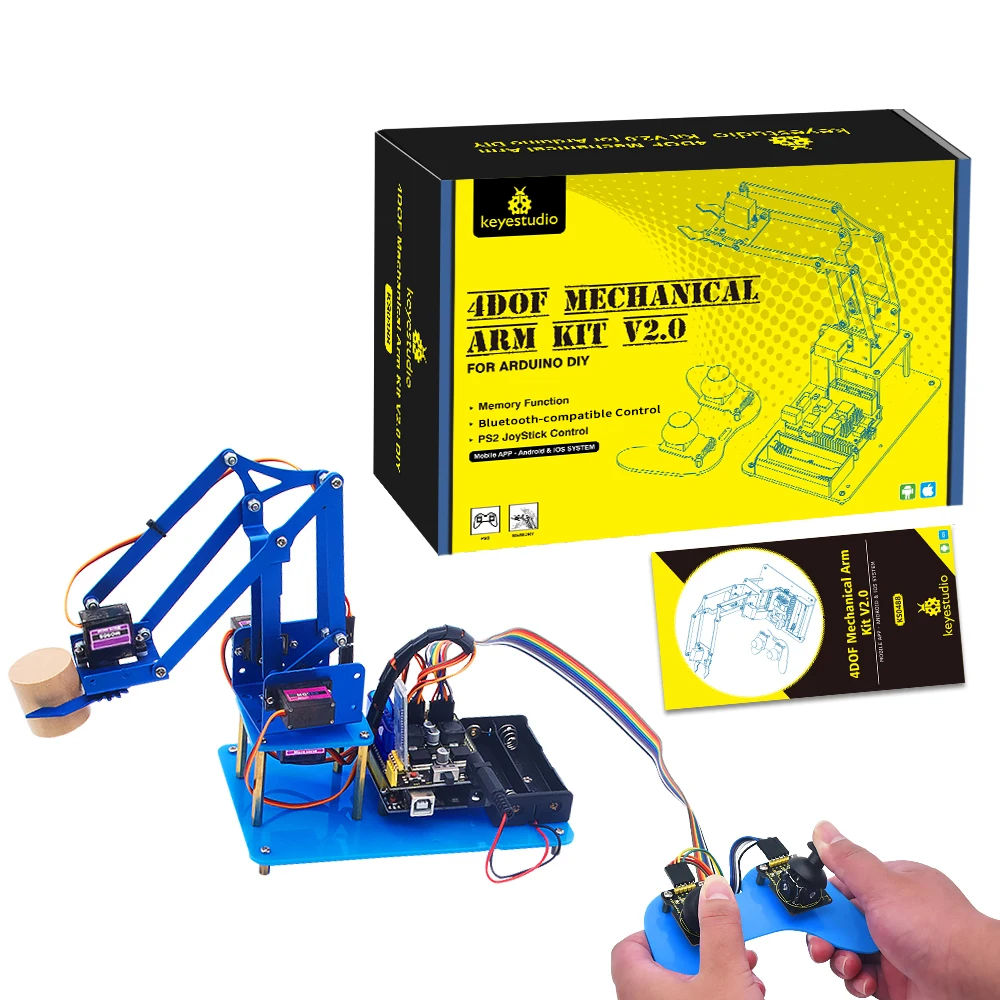 OEM/ODM 4DOF  Robotic Educacional Arm learning Kit  Arm DIY Robot Kit  for Arduino