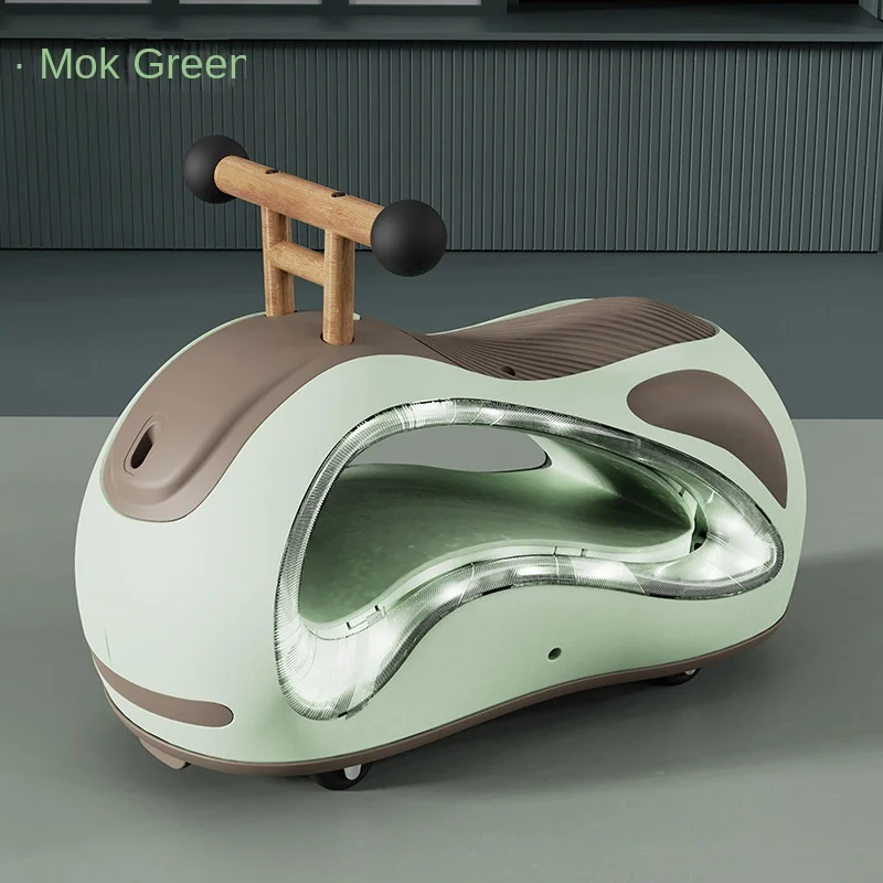 Electric Peanut Car Twister Silent Universal Roller Slide 1-3 Year Old Children Anti-Fall Anti-Rollover Scoot First Birthday