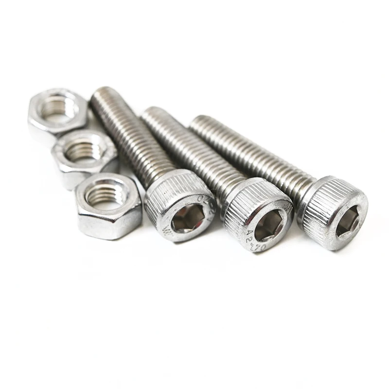 M3 M4 M5 M6 M8 thread 304 stainless steel allen head bolts hexagon socket head shoulder screws M6x25 M8x35