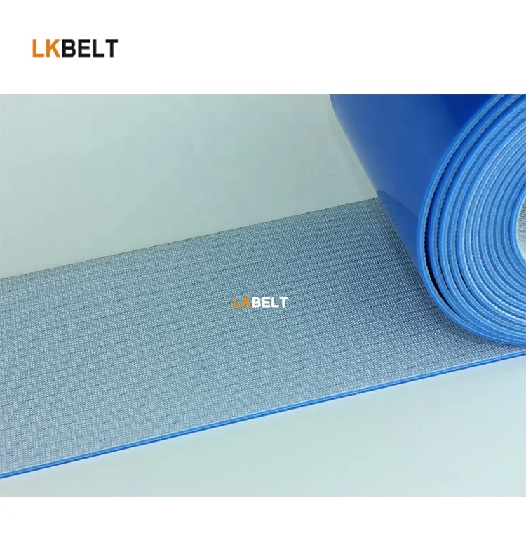 Hot sale customized PVC rubber Option pattern rough top conveyor belts for factory production line