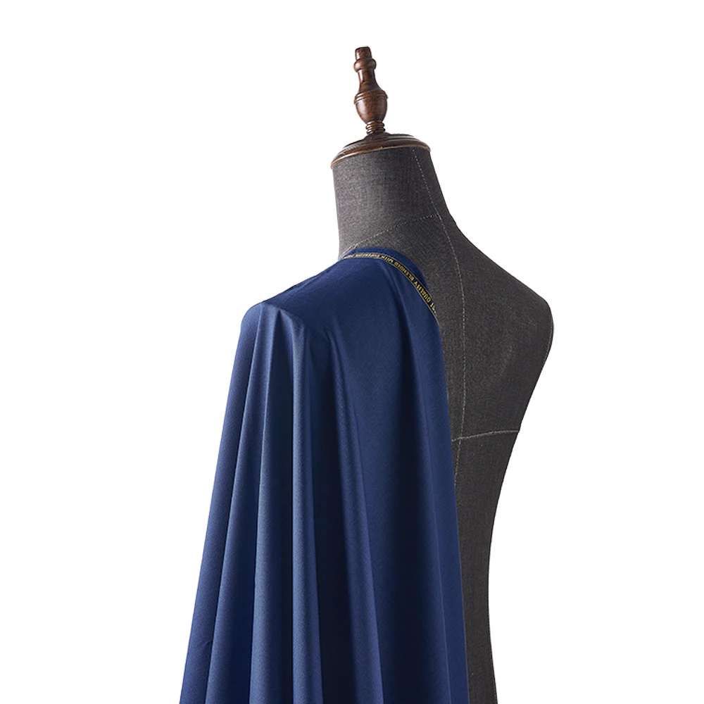 Gorgeous in Stock Merino Wool/polyester Blend Fabric 70%W 30%P Worsted Wool Fabric for Men Suit Garment